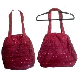 Lug polka dot Red and white Bag‎ Lightweight packable Tote Bag
